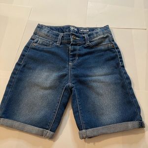 Dark blue jean shorts